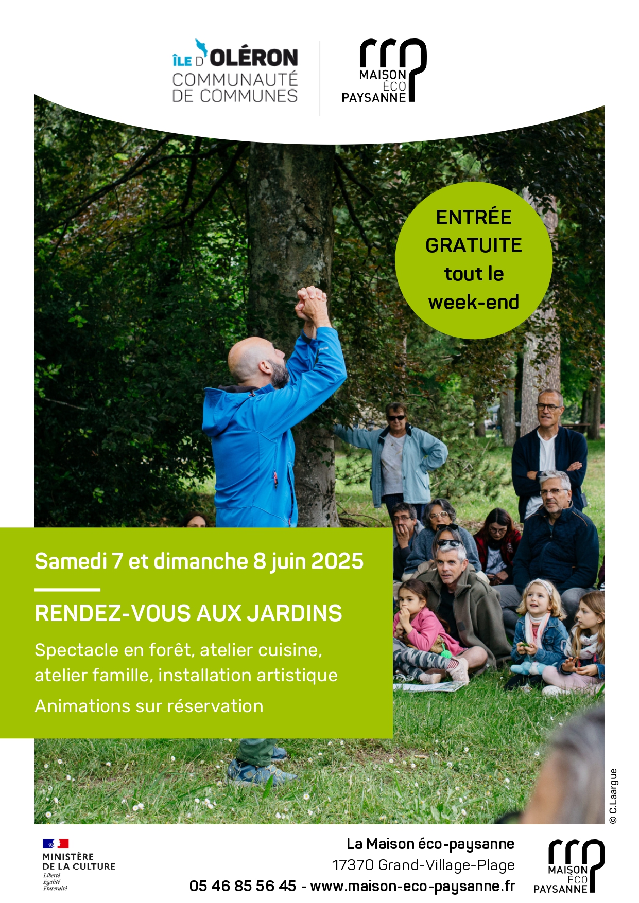 Affiche : Les rendez-vous aux jardins 2025