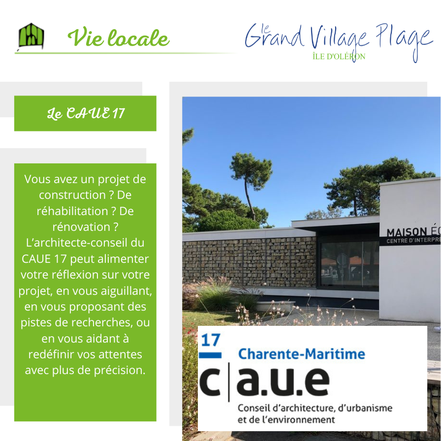 Le Conseil d’Architecture, d’Urbanisme et de l’Environnement 17