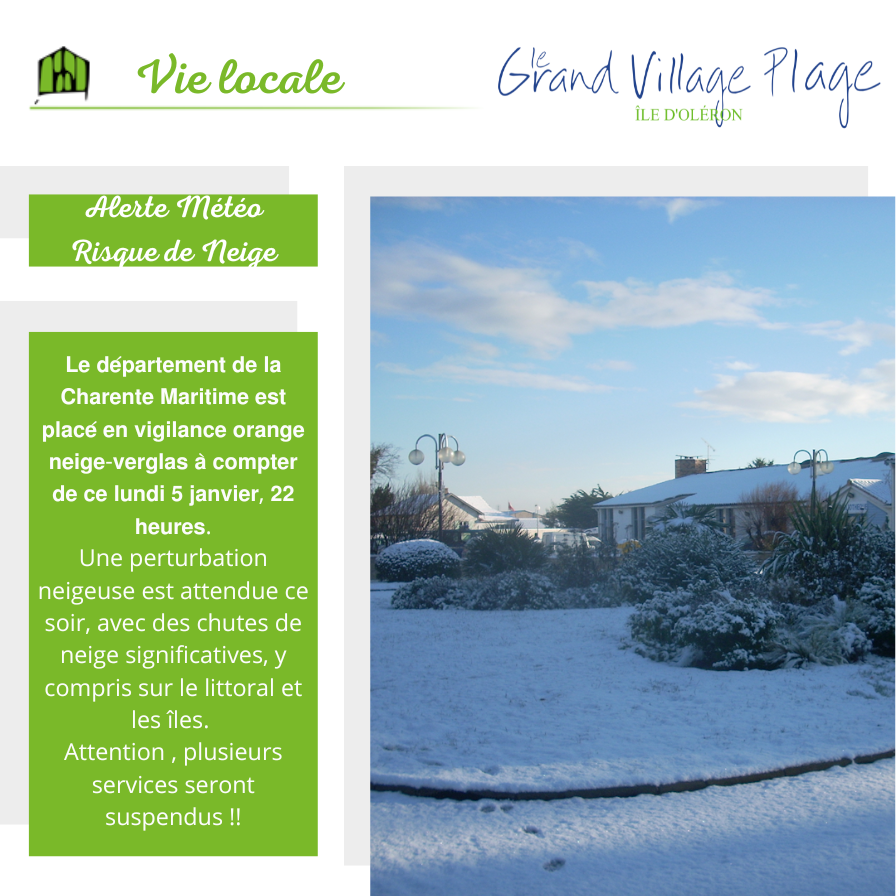 Alerte Météo - Vigilance orange Neige & Verglas