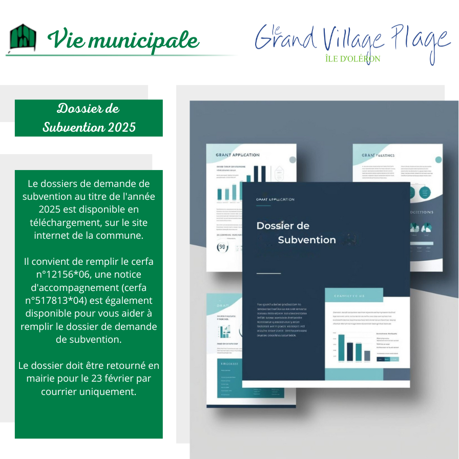 Image : Dossier de subvention 2025