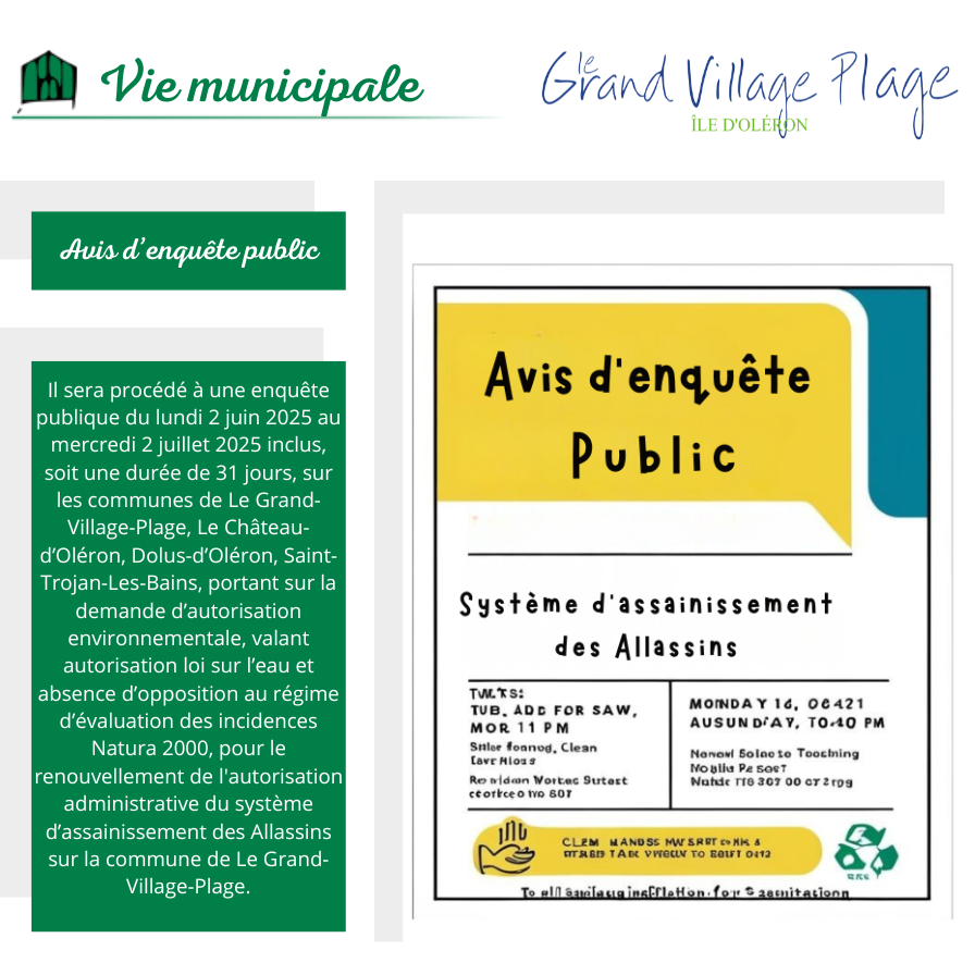 Image : AVIS D’ENQUÊTE PUBLIQUE Renouvellement de l'autorisation administrative du système d’assainissement des Allassins