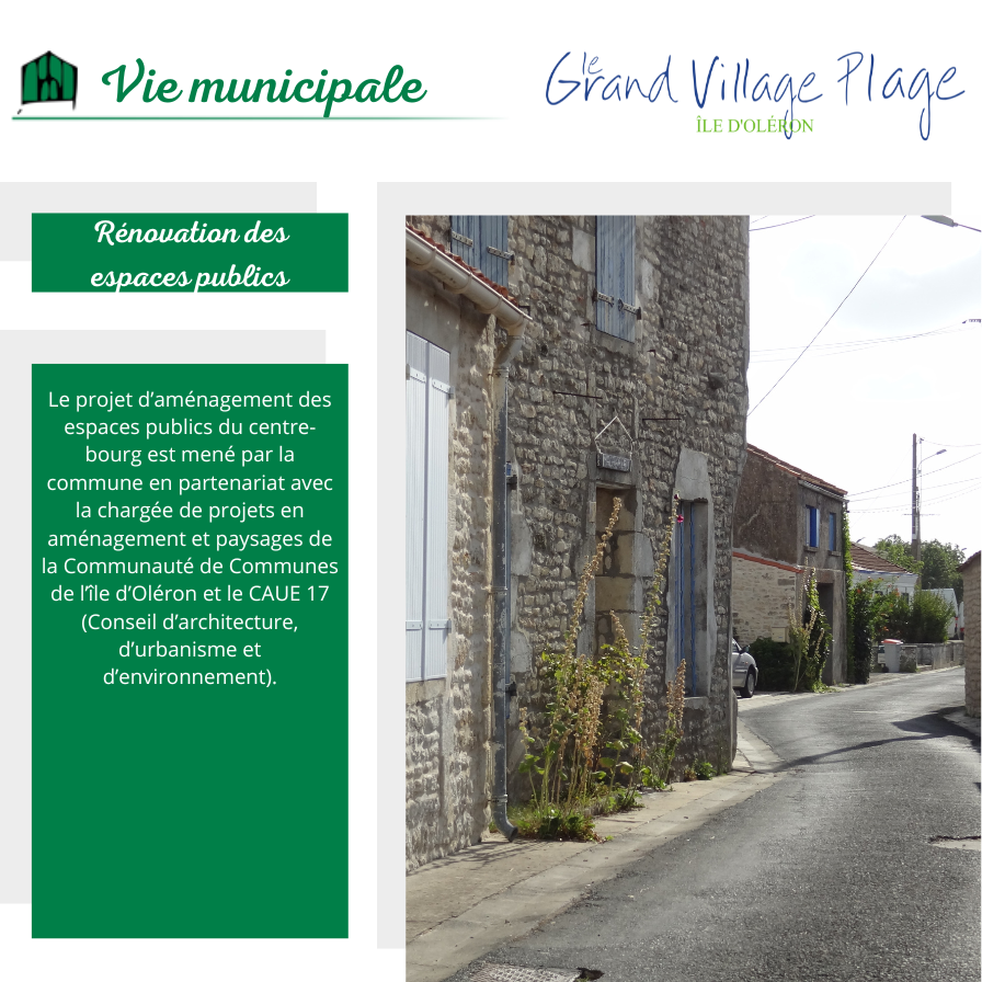 Rénovation des espaces publics du centre-bourg