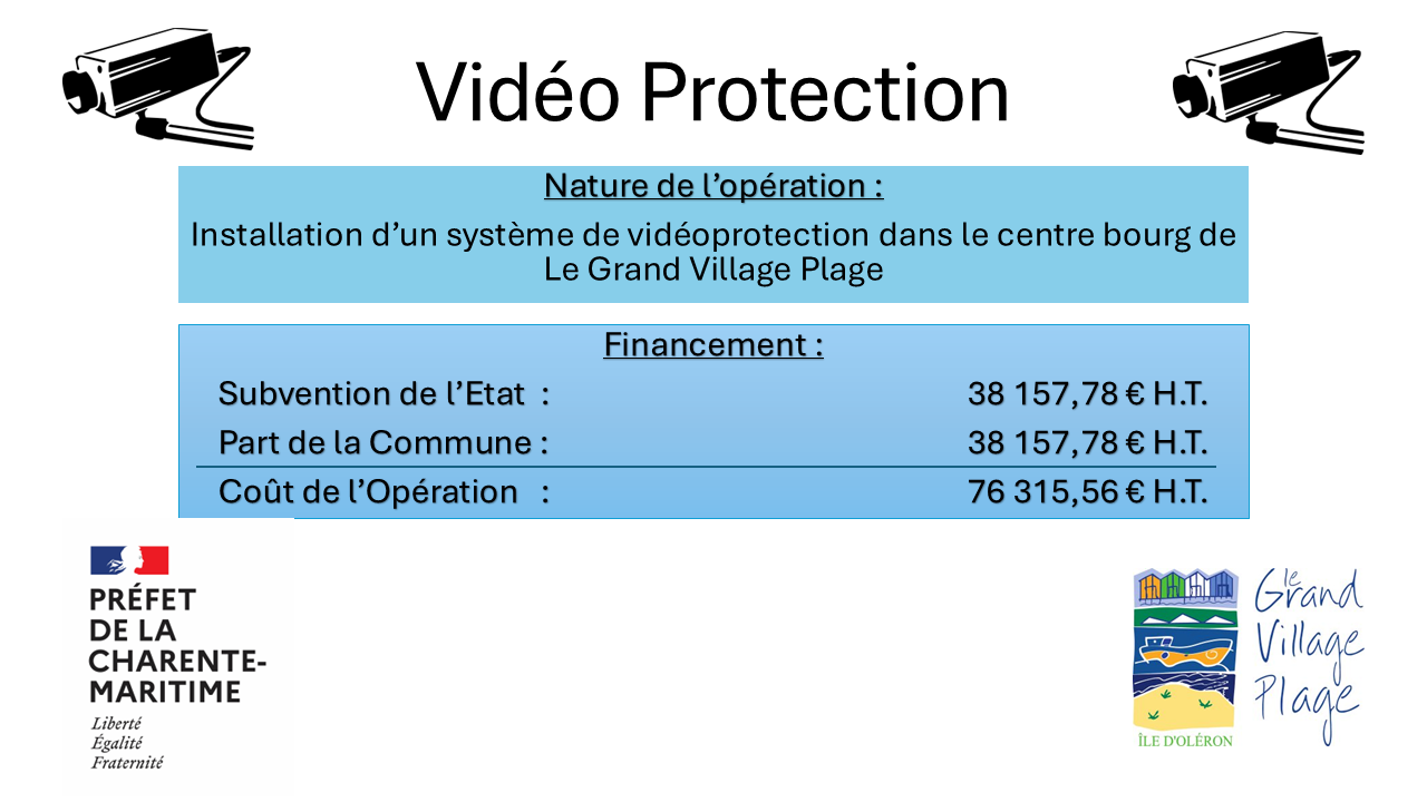 Affichage obligatoire subvention video protection Image : affichage obligatoire subvention video protection