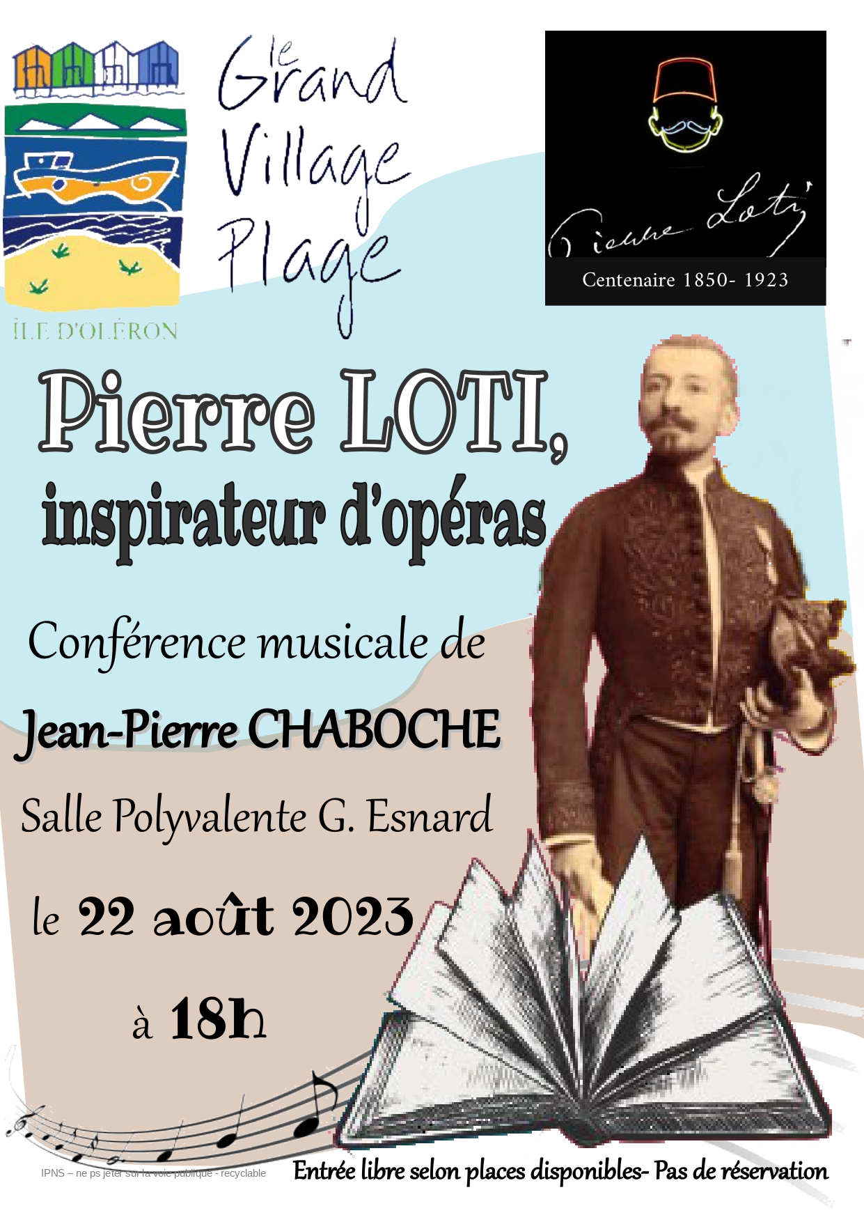 Affiche : Conférence musicale Pierre Loti