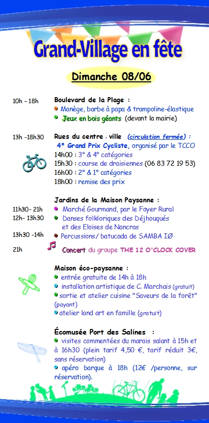 Programme : Grand Village en fête - édition 2025