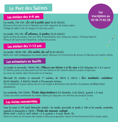 Flyer : vacances d'automne