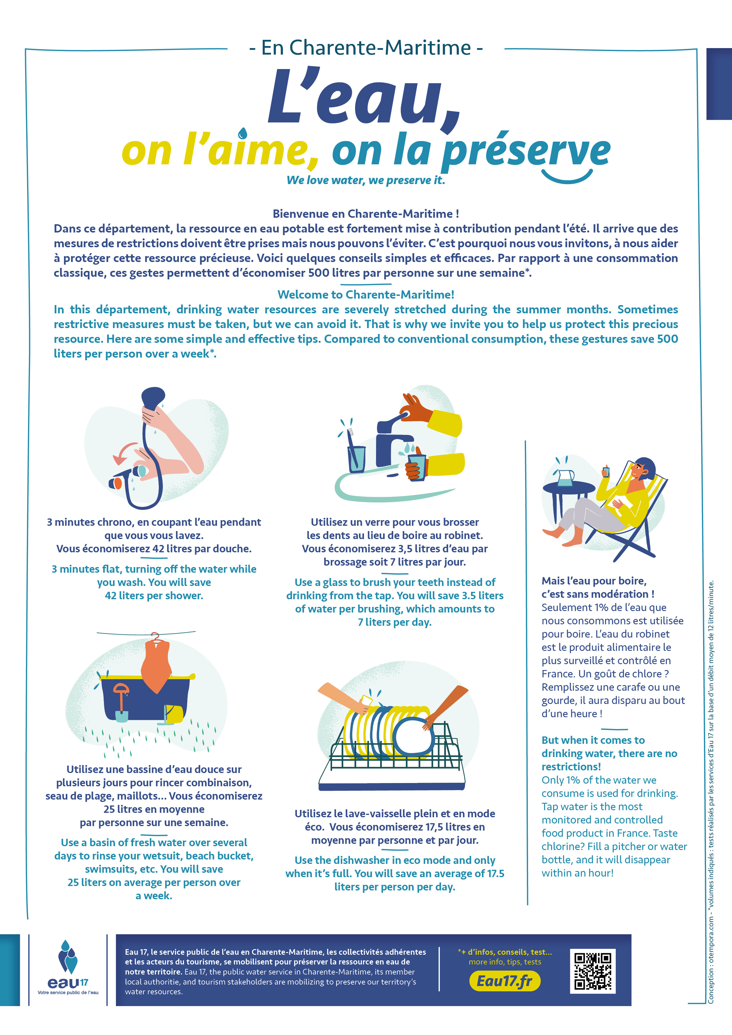 L’eau, on l’aime, on la préserve Affiche : L’eau, on l’aime, on la préserve